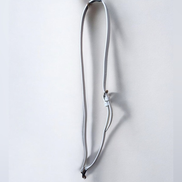 Vegan Leather White Adjustable Strap similar to Telfar unbranded - Picture 2 of 3